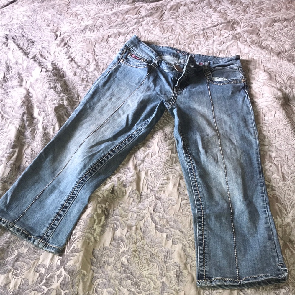 Bubblegum Denim Capris